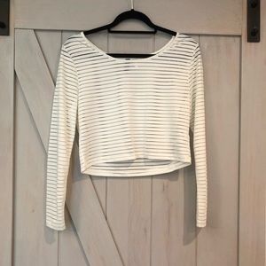 White crop top